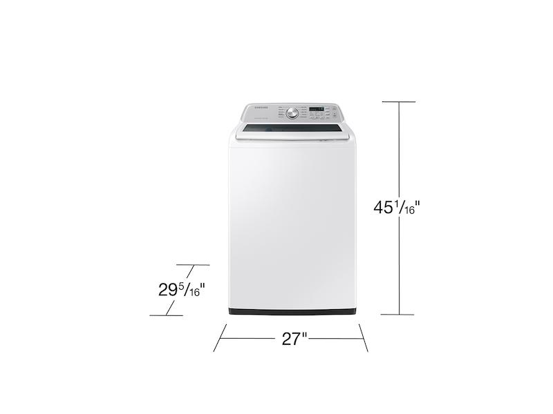 Samsung 4.6 cu. ft. Large Capacity Smart Top Load Washer with ActiveWave™ Agitator and Active WaterJet in White