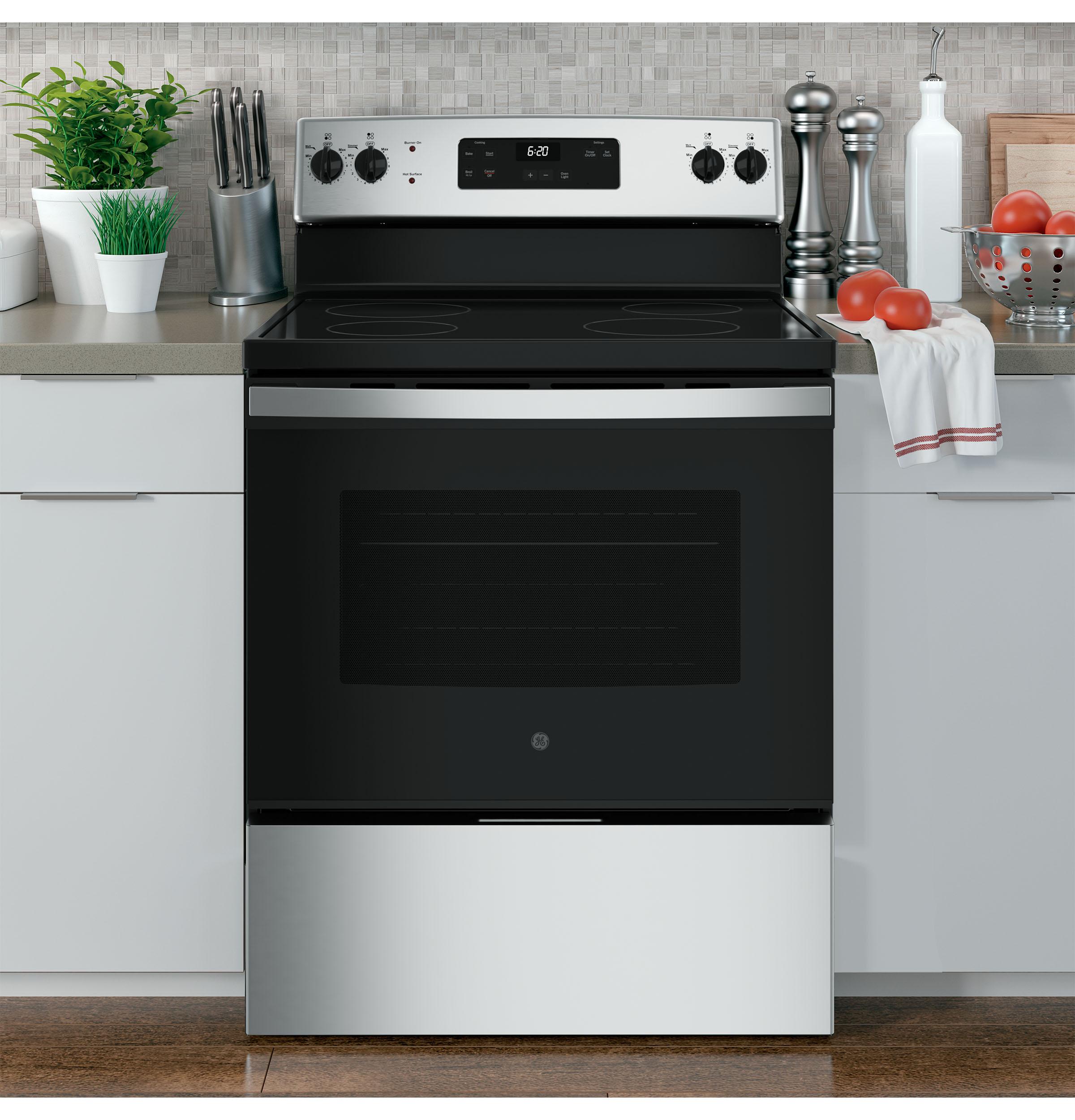 JBS62RWSS GE 30" Free-standing Electric Radiant Smooth Cooktop Range