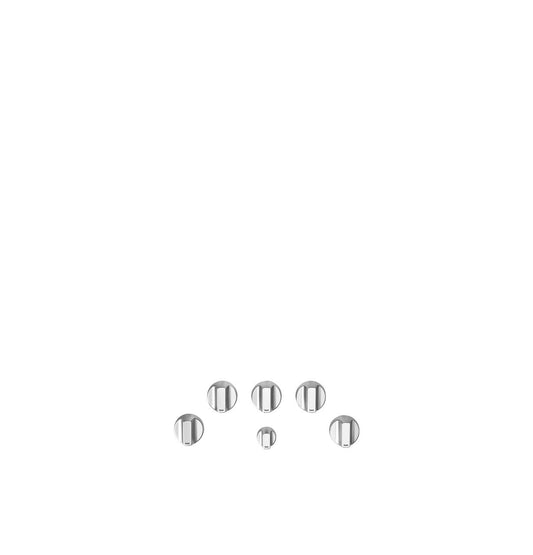 Cafe CXCG1K0PMSS CAF(EBACK)™ 5 Gas Cooktop Knobs - Brushed Stainless