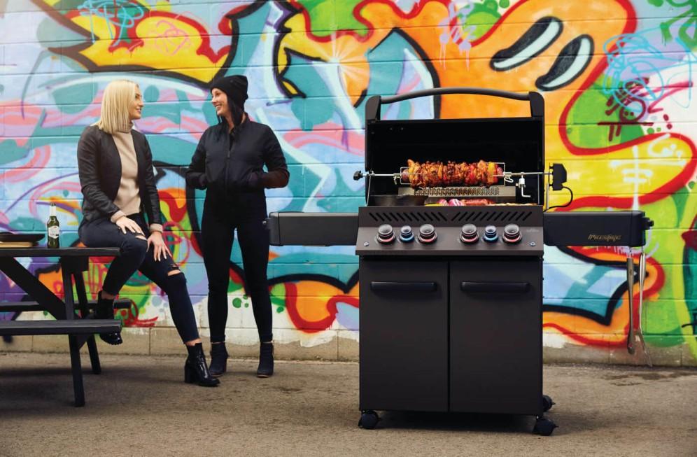 Napoleon Bbq P500RSIBNK3PHM Legacy Phantom Prestige 500 RSIB with Infrared Side and Rear Burner , Natural Gas, Satin Black