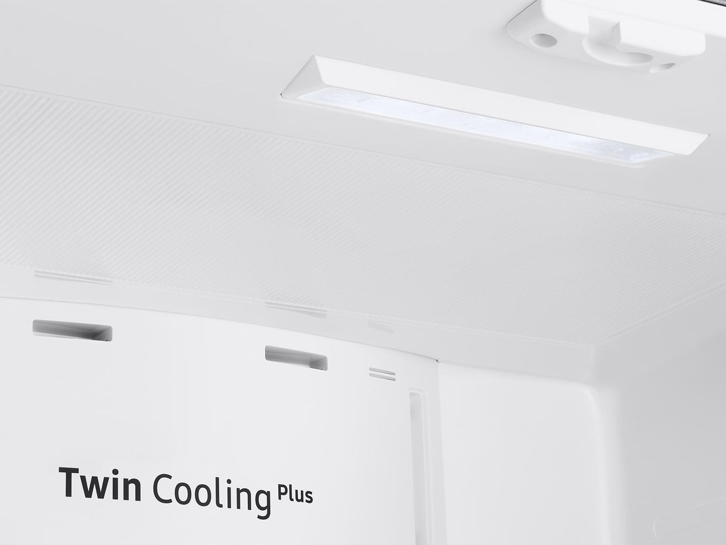 Samsung RF18A5101MT 18 cu. ft. Counter Depth 3-Door French Door Refrigerator in Matte Black Steel