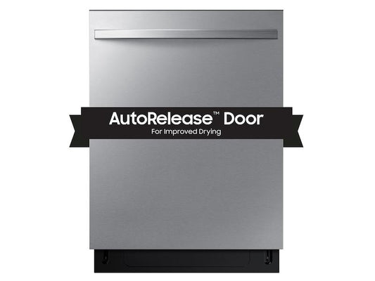 Samsung DW80CG4051SRAA AutoRelease 51dBA Fingerprint Resistant Dishwasher with 3rd Rack in Stainless Steel