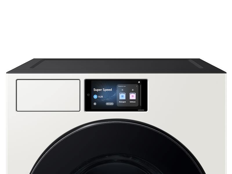 Samsung WF90F53ADY 5.3 cu. ft. Bespoke AI Ultra Capacity Front Load Washer with AI Home and AI OptiWash+ in Ivory