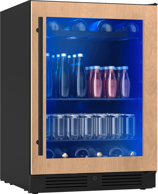 Zephyr PRB24C01CPG Presrv Bev Cooler, 24in UC, Panel Ready+Gls, 1Z
