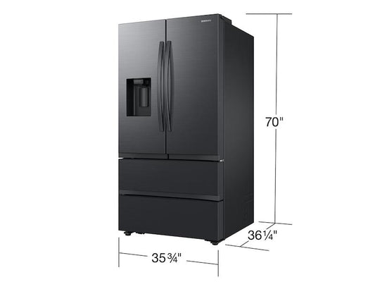 Samsung RF31CG7400MTAA 30 cu. ft. Mega Capacity 4-Door French Door Refrigerator with Four Types of Ice in Matte Black Steel