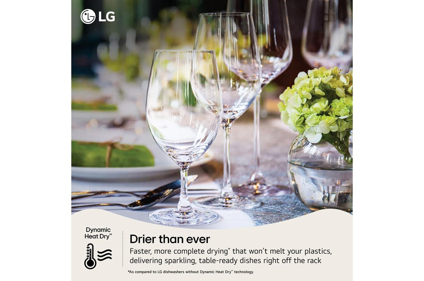 Lg LDNTM545S Smart FlushFit™ Top Control Dishwasher with 1-Hour Wash & Dry, QuadWash® Pro, and Dynamic Heat Dry™ w/AutoVent Dry™