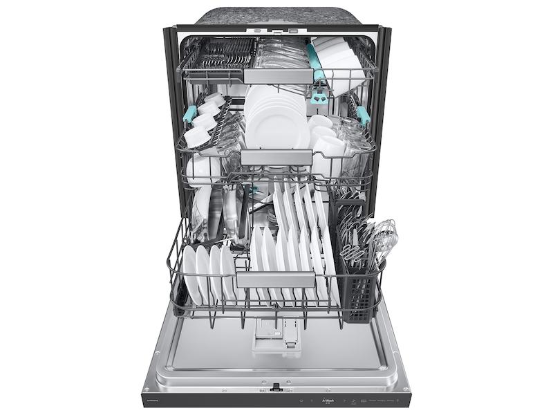 Samsung DW90F89T0USR 38 dBA Bespoke Smart Dishwasher with 3rd Rack Washing System in Fingerprint Resistant Stainless Steel