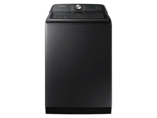 Samsung WA55CG7100AVUS 5.5 cu. ft. Extra-Large Capacity Smart Top Load Washer with Super Speed Wash in Brushed Black
