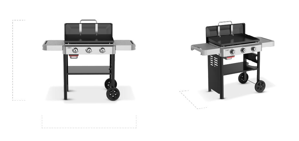 1501005 Weber® 28" Rust-Resistant Griddle - Black