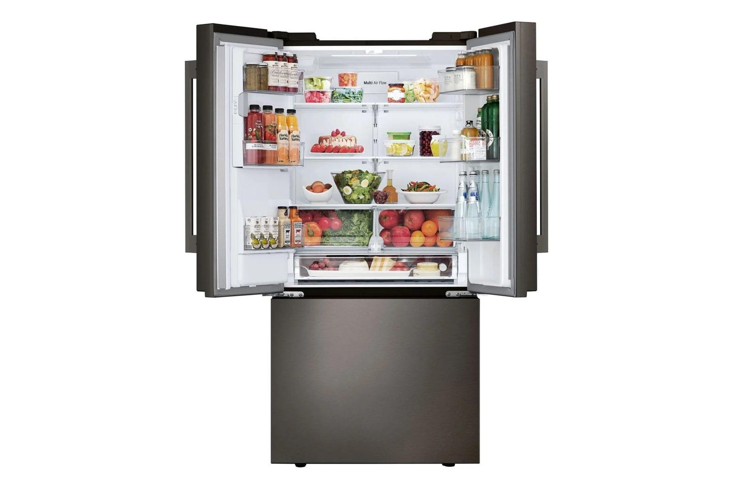 Lg LF25H6330D 25 cu. ft. 3-Door French Door Refrigerator with NEW Hybrid Handle Design and External Ice and Water Dispenser