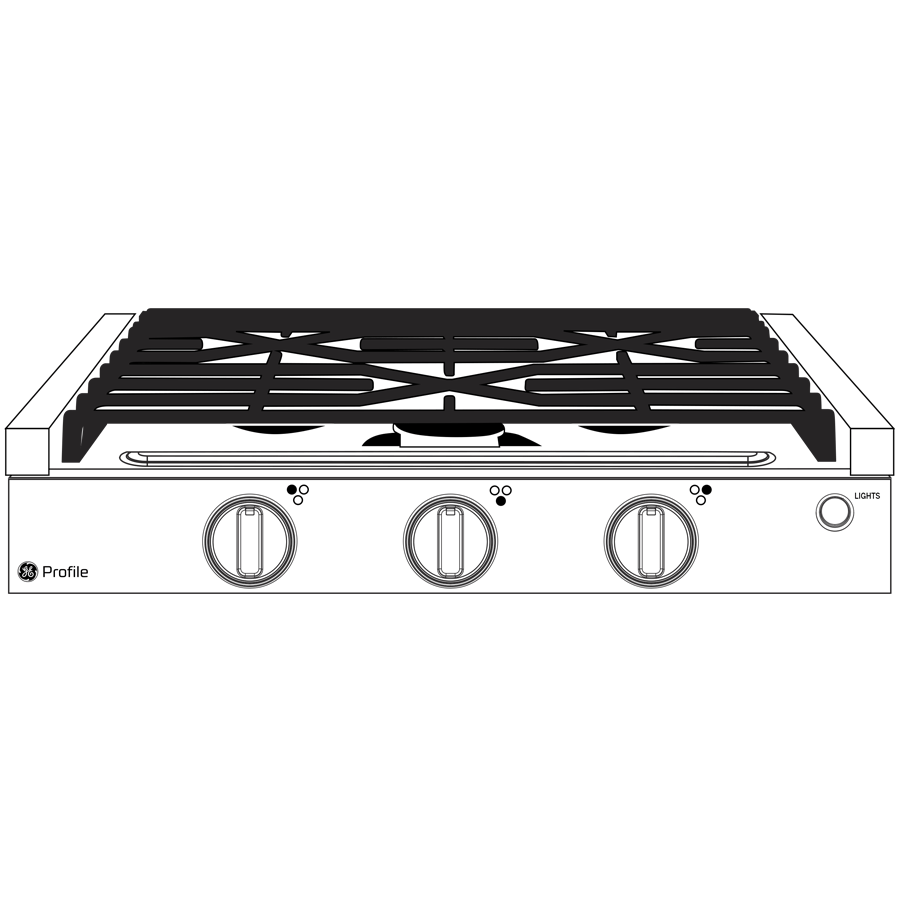 PLU621RTSS GE Profile™ 21" Rangetop