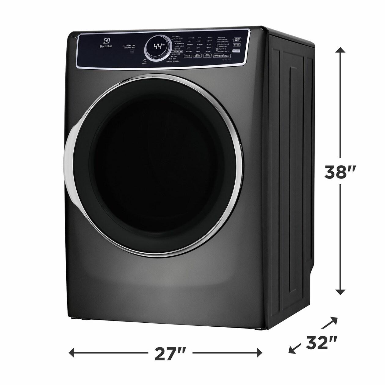 Electrolux ELFE7637AT Front Load Perfect Steam™ Electric Dryer with Balanced Dry™ and Instant Refresh - 8.0 Cu. Ft.