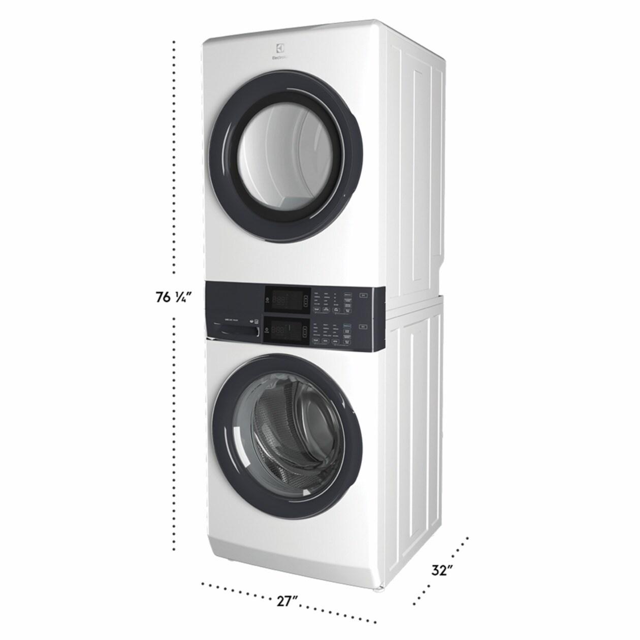 Electrolux ELTG7300AW Laundry Tower Single Unit Front Load 4.4 Cu. Ft. Washer & 8 Cu. Ft. Gas Dryer