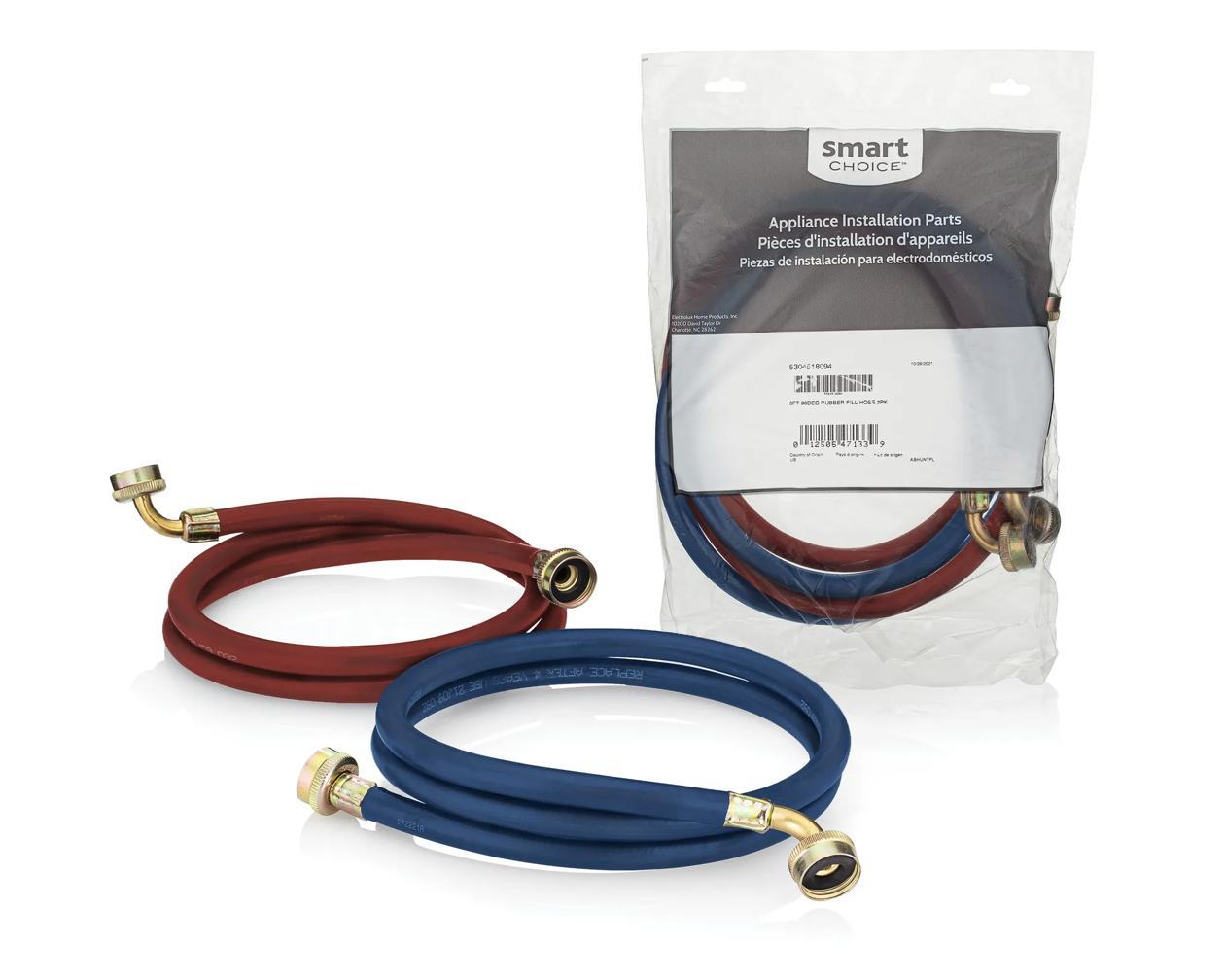 Electrolux 5304518094 5ft Rubber Laundry Fill Hose with 90 Degree Elbow, 2 Pack