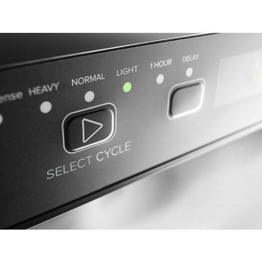 Dishwasher with Stainless Steel Interior - black