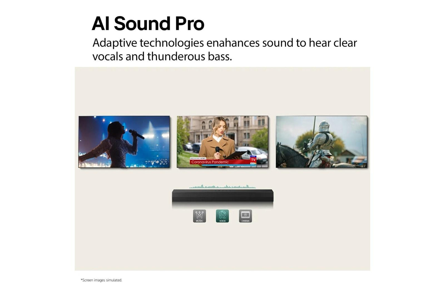 Lg S20A S20A LG Soundbar for TV with Dolby Audio™ 2.0 channel