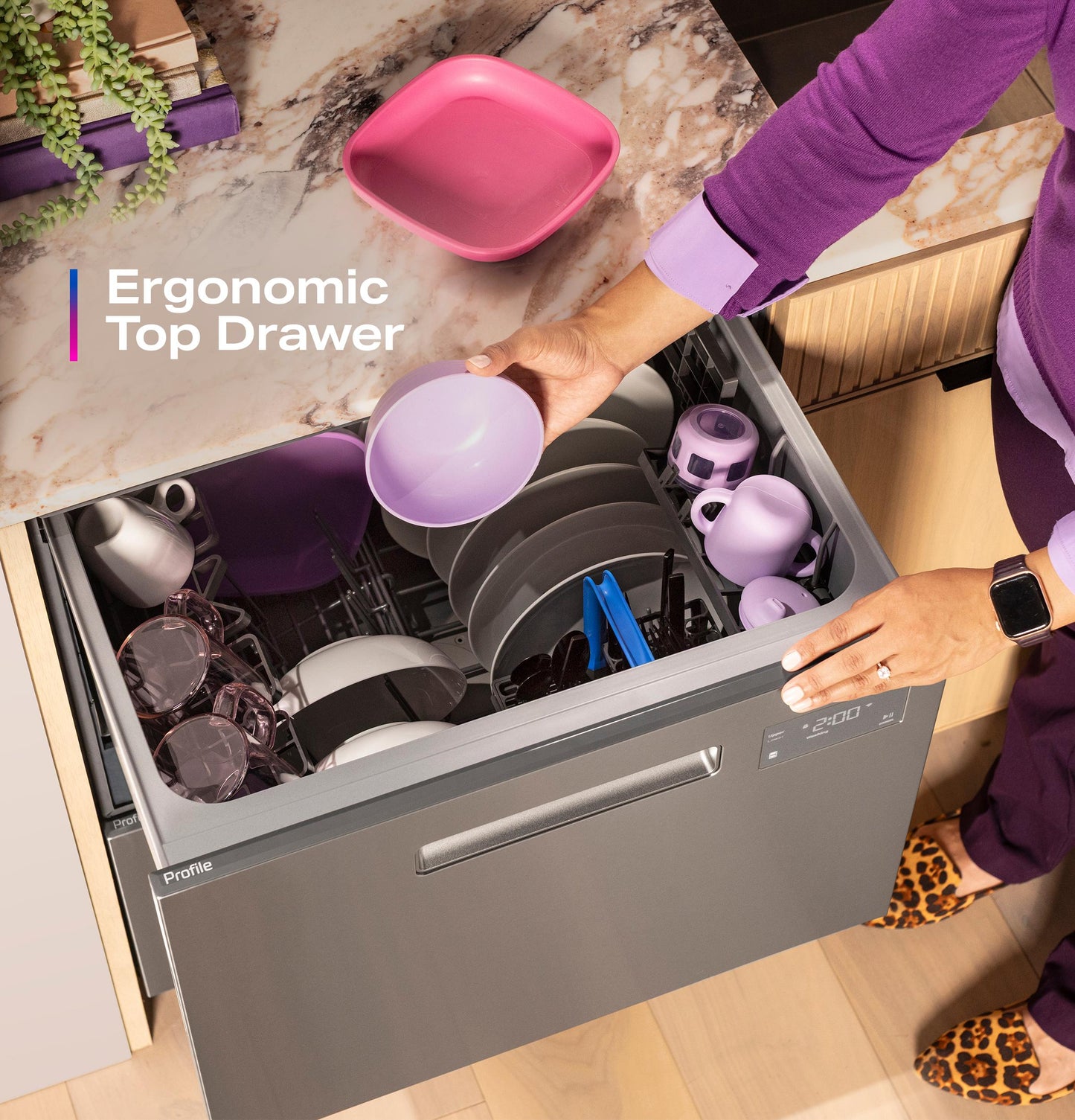 PDD415PYYFS GE Profile™ Dishwasher Double Drawer
