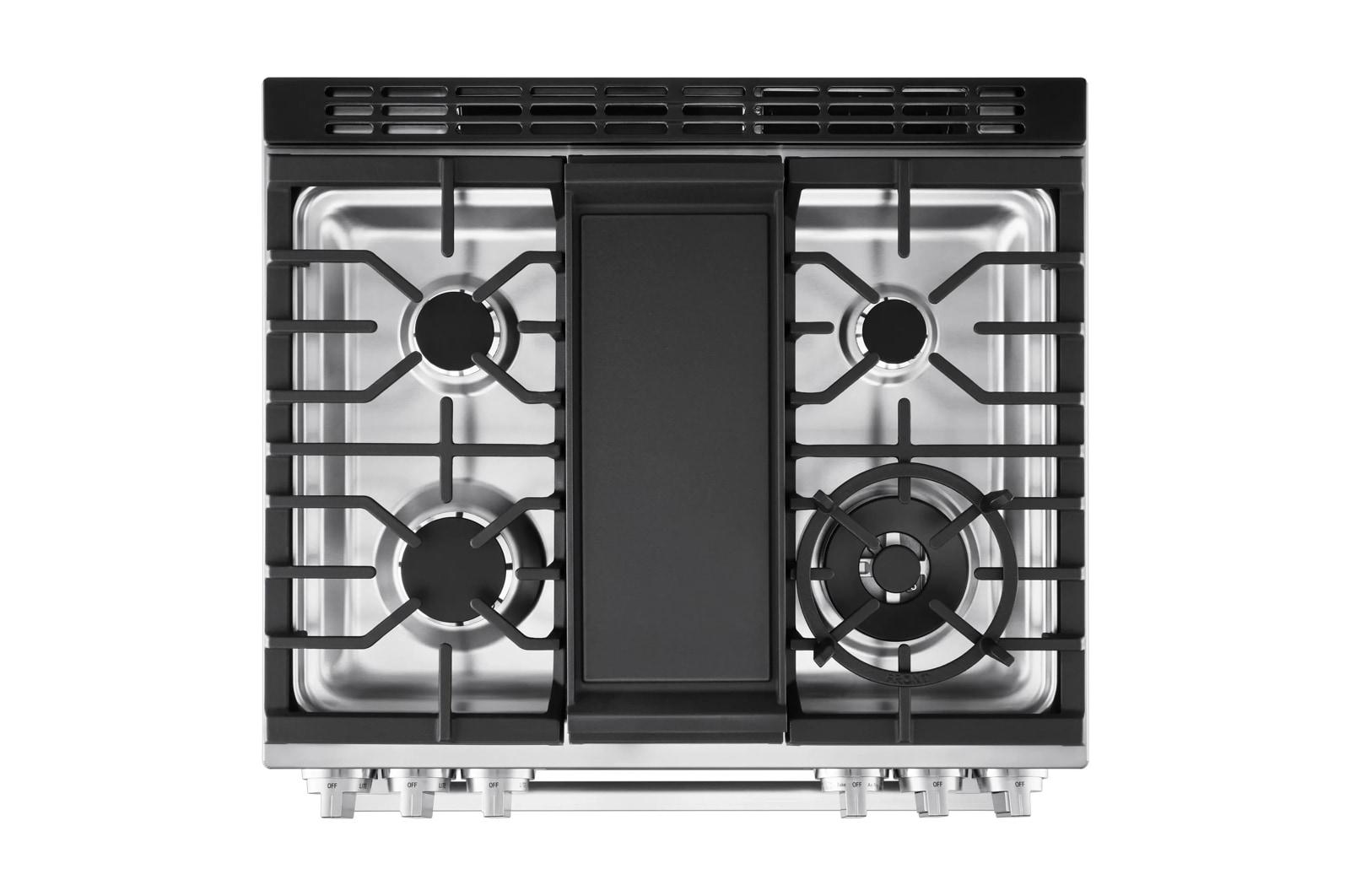 Lg LSGL6337X 6.3 cu ft. Smart Gas Slide-In Range with InstaView®, ProBake Convection®, and Air Fry
