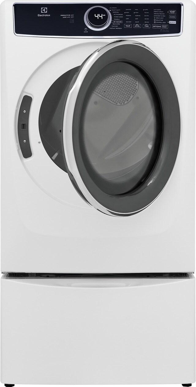 Electrolux ELFG7537AW Front Load Perfect Steam™ Gas Dryer with Predictive Dry™ and Instant Refresh - 8.0 Cu. Ft.