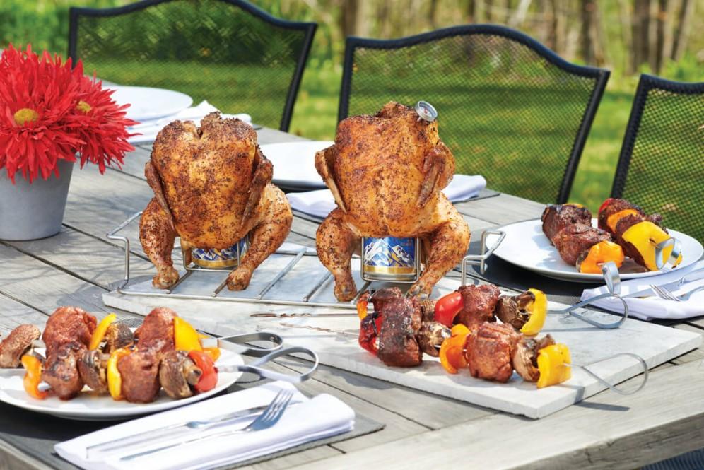 Napoleon Bbq 70015 Eight Stainless Steel Multifunctional Skewers