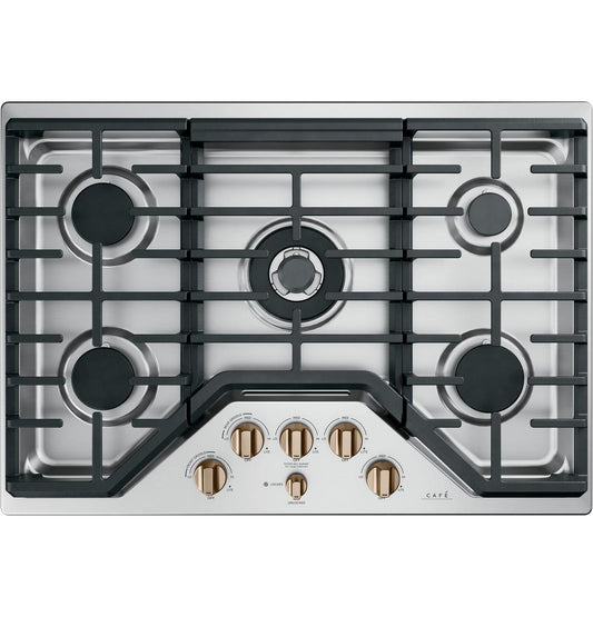 Cafe CXCG1K0PMBZ CAF(EBACK)™ 5 Gas Cooktop Knobs - Brushed Bronze