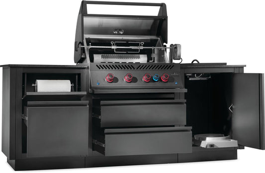 Napoleon Bbq ODK300BIG32RBPMK1 OASIS 300 Outdoor Kitchen, Built-in 700 Series 32 With Soft Close , Propane, Matte/Matt Black