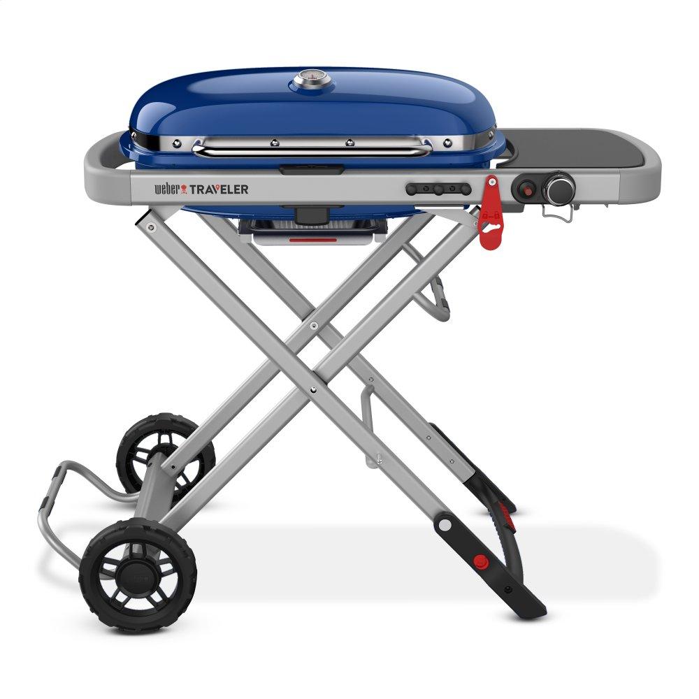 Weber Traveler® Portable Gas Grill - Deep Ocean Blue