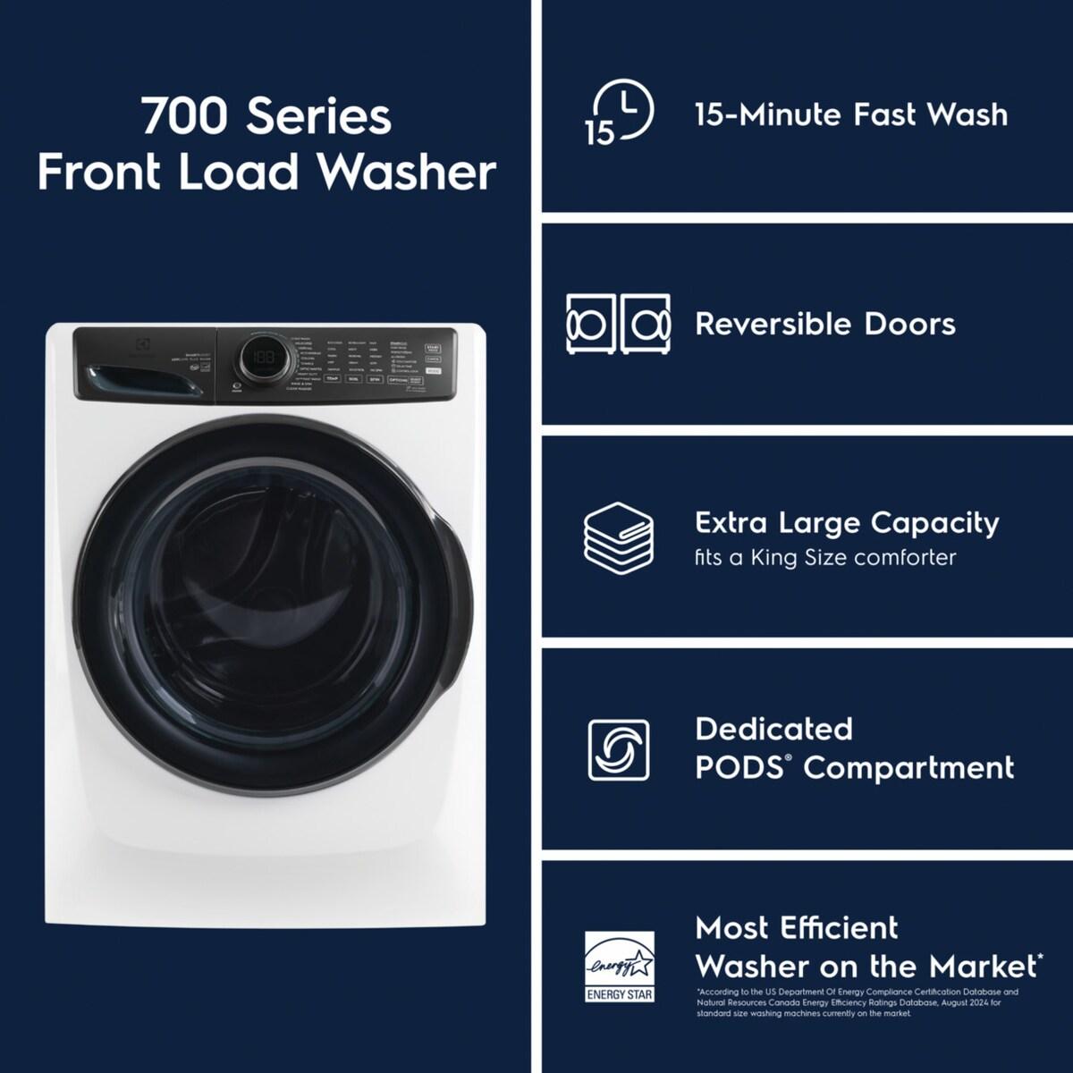 Electrolux ELFW7738AW Front Load Perfect Steam™ Washer with LuxCare® Plus Wash and SmartBoost® - 4.5 Cu. Ft.