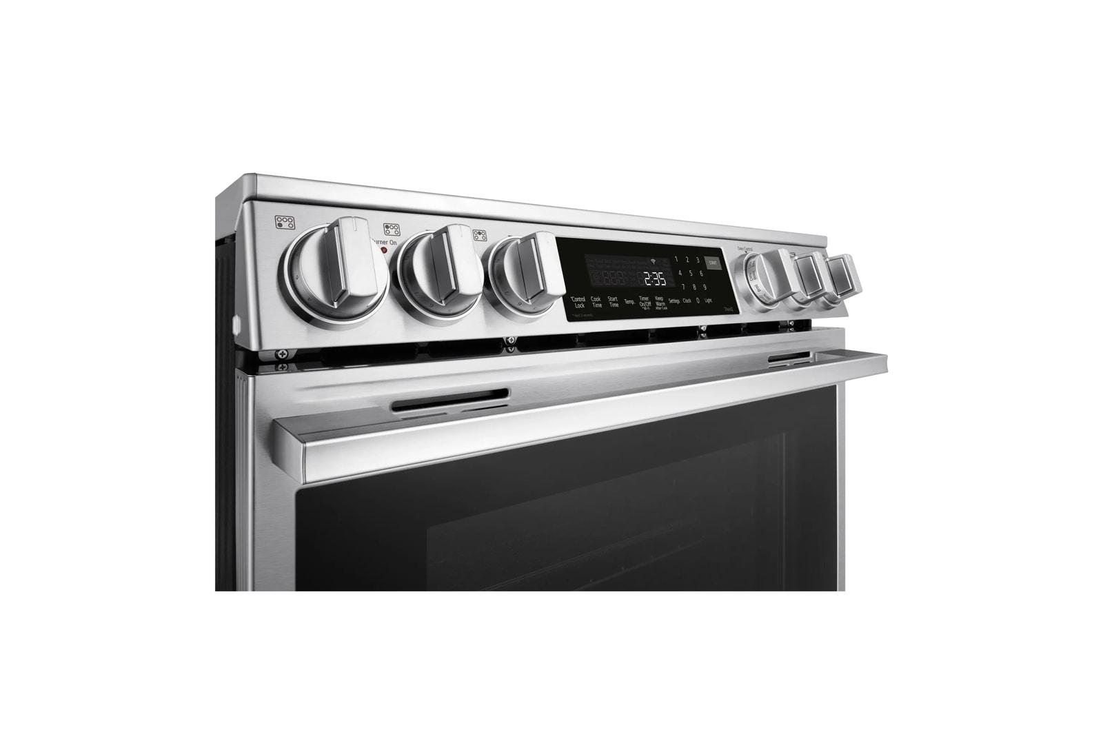 Lg LSEL6337XE 6.3 cu. ft. Smart Electric Slide-in Range with InstaView®, ProBake Convection®, and Air Fry