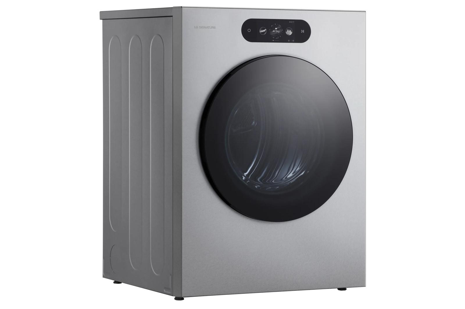 DLGX9901S LG SIGNATURE 9.0 cu. ft. Mega Capacity Smart Front Load Gas Dryer with Built-In Intelligence, TurboSteam® and Touch LCD Control