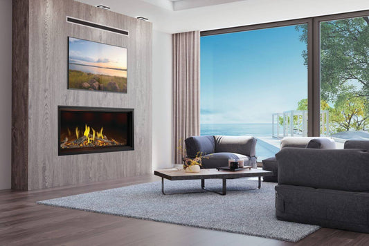 Napoleon Bbq TLV62LN Tall Linear Vector 62 with Luminous Logs with Luminous Logs