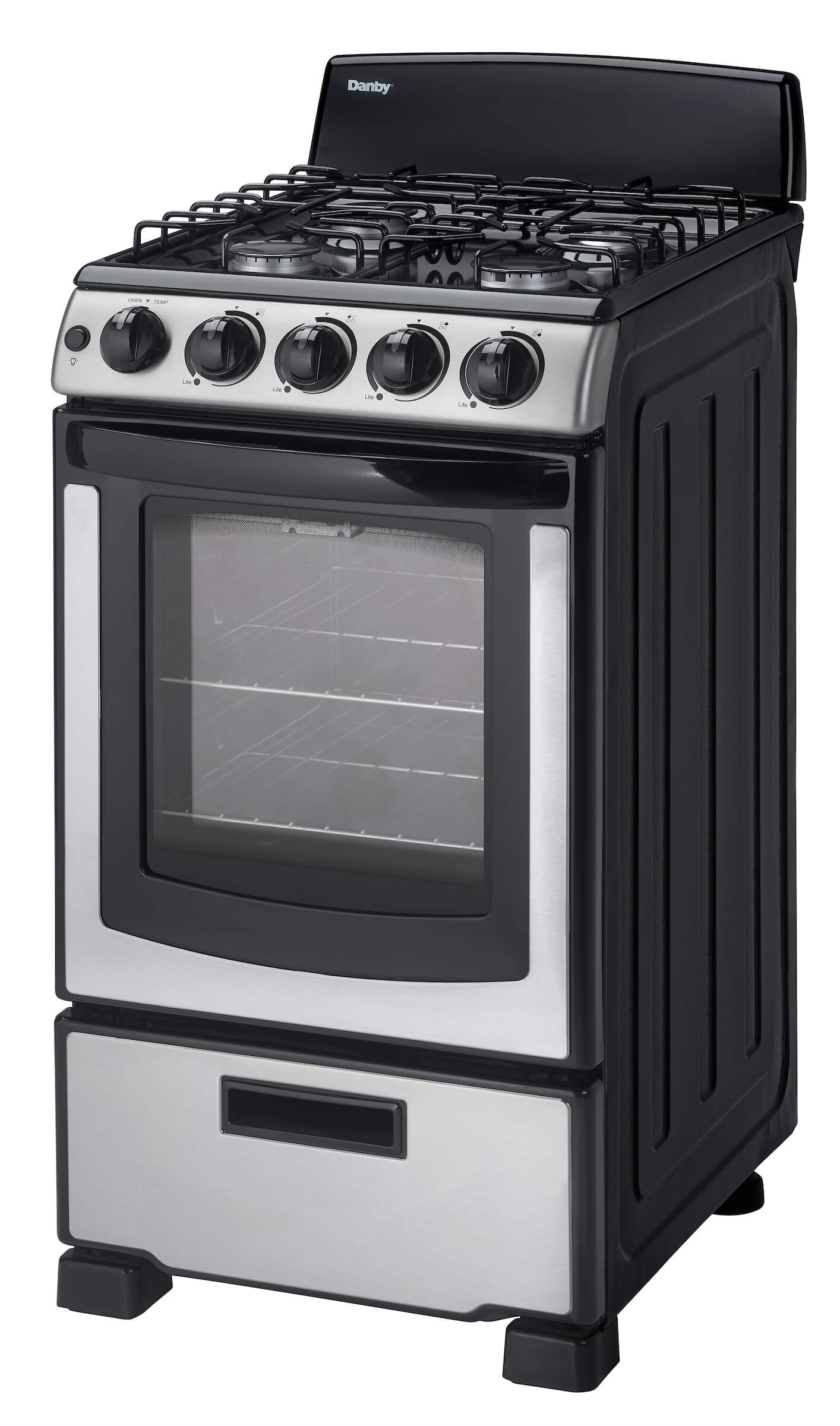 DR203BSSGLP Danby 20" Wide Gas Range in Stainless Steel