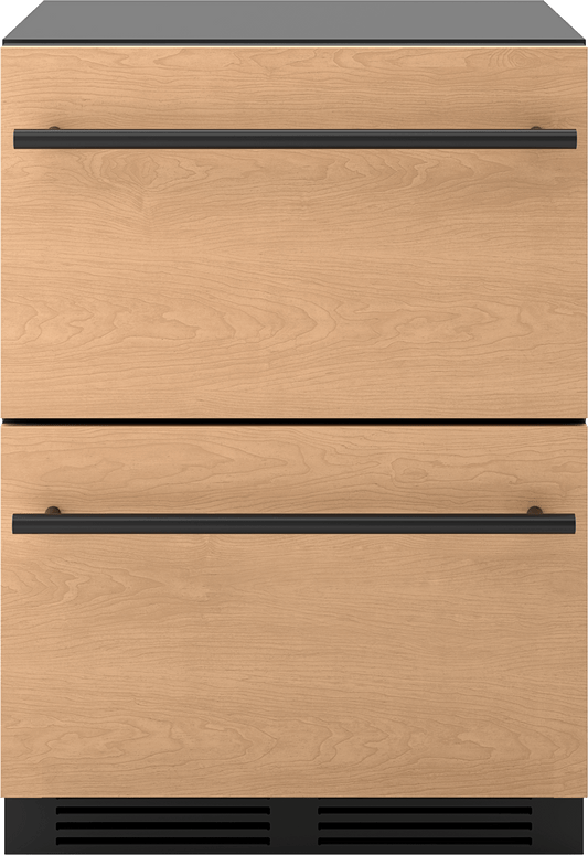 Zephyr PRRD24C2AP Presrv Refrigerator Drawers, 24in Compact, Panel Ready, 2 Zone