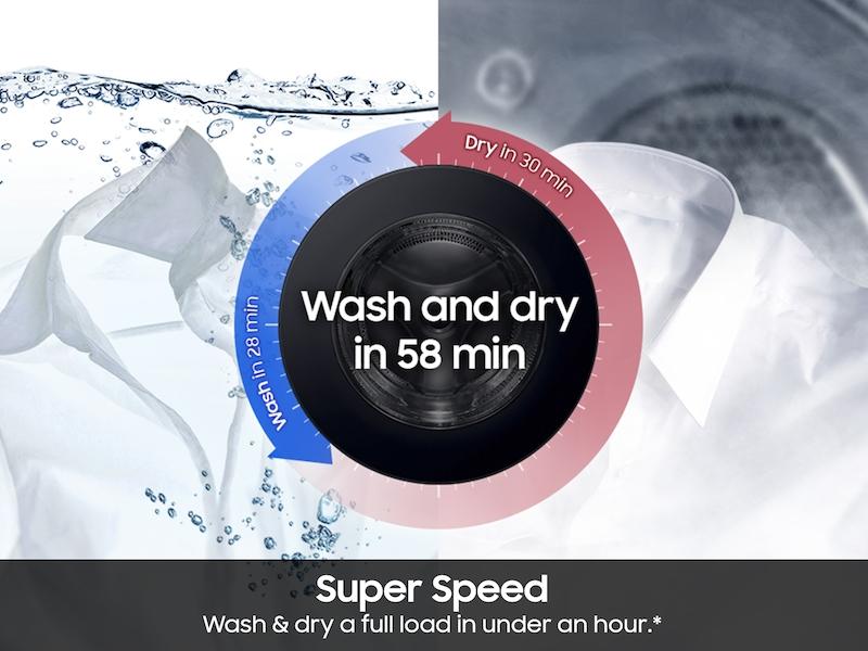 Samsung DV90F53AEY 7.6 cu. ft. Bespoke AI Ultra Capacity Front Load Electric Dryer with AI Home and AI OptiDry+ in Ivory