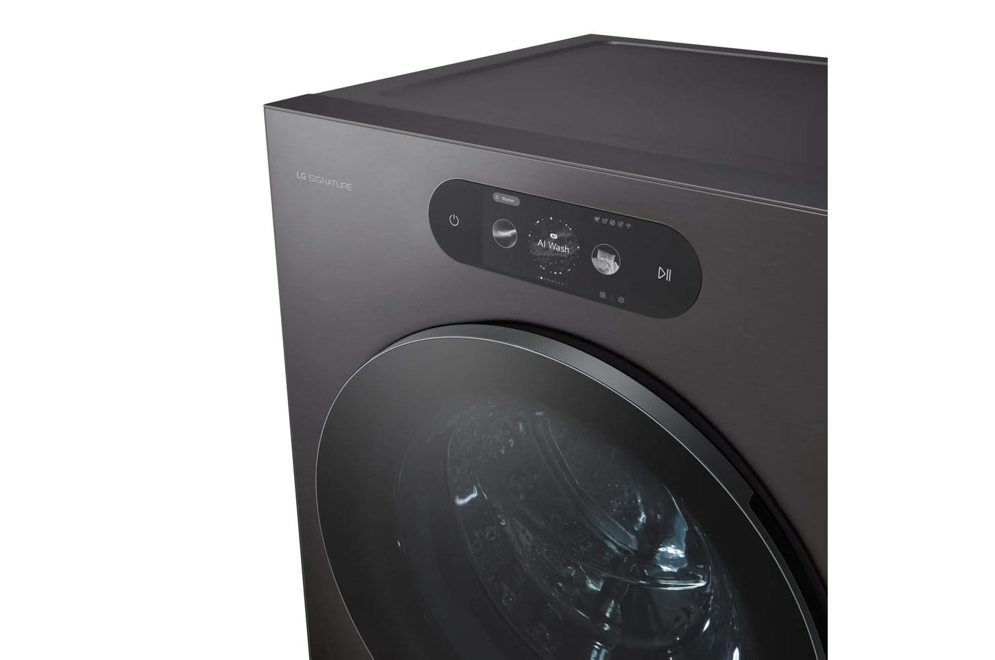 WM9901HBA LG SIGNATURE 5.8 cu. ft. Mega Capacity Smart Front Load Washer with Built-In Intelligence, TurboWash® 360(degree), ezDispense® and Touch LCD Control