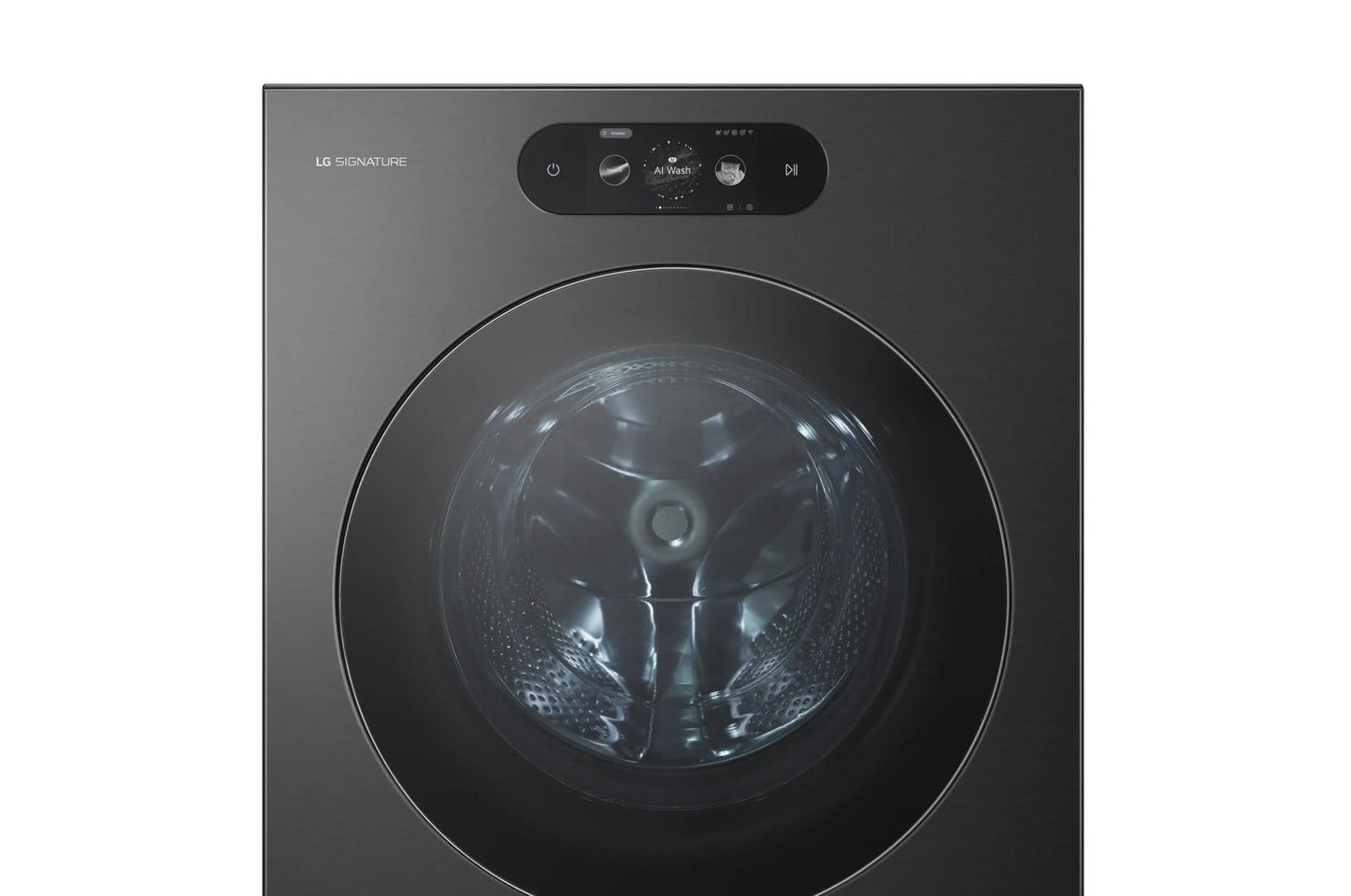 WM9901HBA LG SIGNATURE 5.8 cu. ft. Mega Capacity Smart Front Load Washer with Built-In Intelligence, TurboWash® 360(degree), ezDispense® and Touch LCD Control