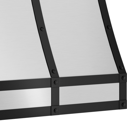 Zephyr BKDC14818AMB Duct Cover Banding Kit, 48in x 18in, Matte Black Finish