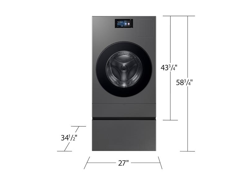 Samsung WD90F53AVS 5.3 cu. ft. Bespoke AI Laundry Vented Combo™ All-in-One Ultra Capacity Washer and Electric Dryer with AI Home in Dark Steel