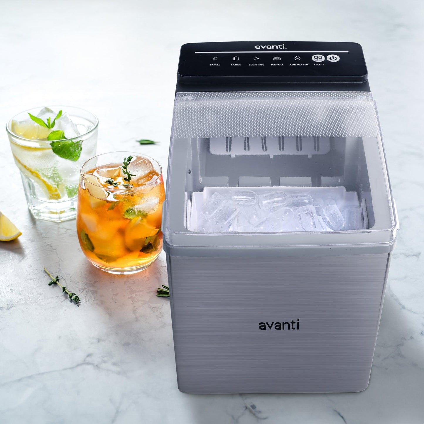 AVIM333SIS Avanti Speedy Ice Countertop Bullet Ice Maker - Stainless Steel / 5.82 cu. ft.