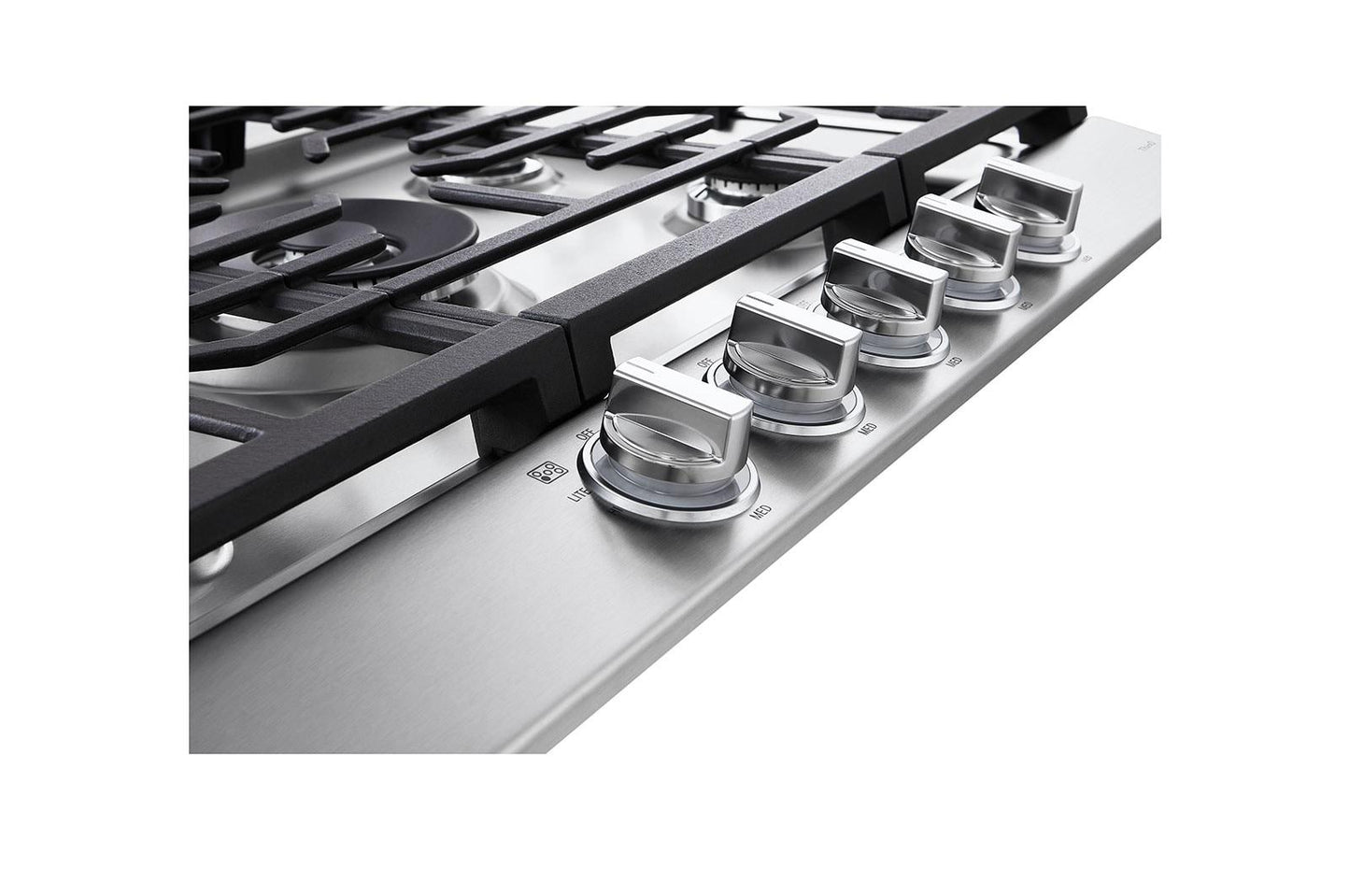 Lg CBGJ3027S 30 Inch Smart Gas Cooktop with UltraHeat™ 22K BTU Dual Burner and LED Knobs