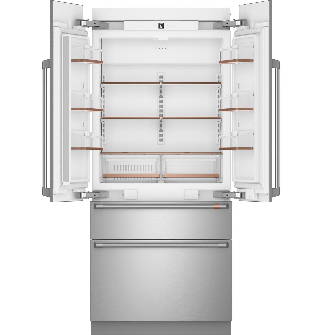 Cafe Caf(eback)™ 36" Integrated French-Door Refrigerator