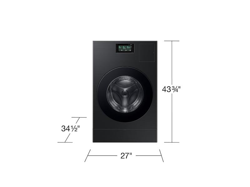 Samsung WD53DBA900HB 5.3 cu. ft. Bespoke AI Laundry Ventless Heat Pump Dryer Combo™ All-in-One Ultra Capacity Washer with AI Home in Brushed Black