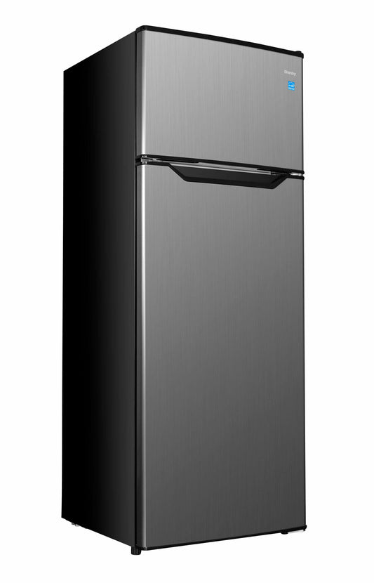 DPF074B2BSLDB6 Danby 7.4 cu. ft. Apartment Size Top Mount Fridge in Stainless Steel Look