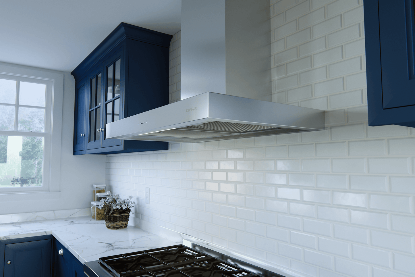 Zephyr ZROE30DS Roma, Wall, 30", SS, 600 CFM, ACT, LED