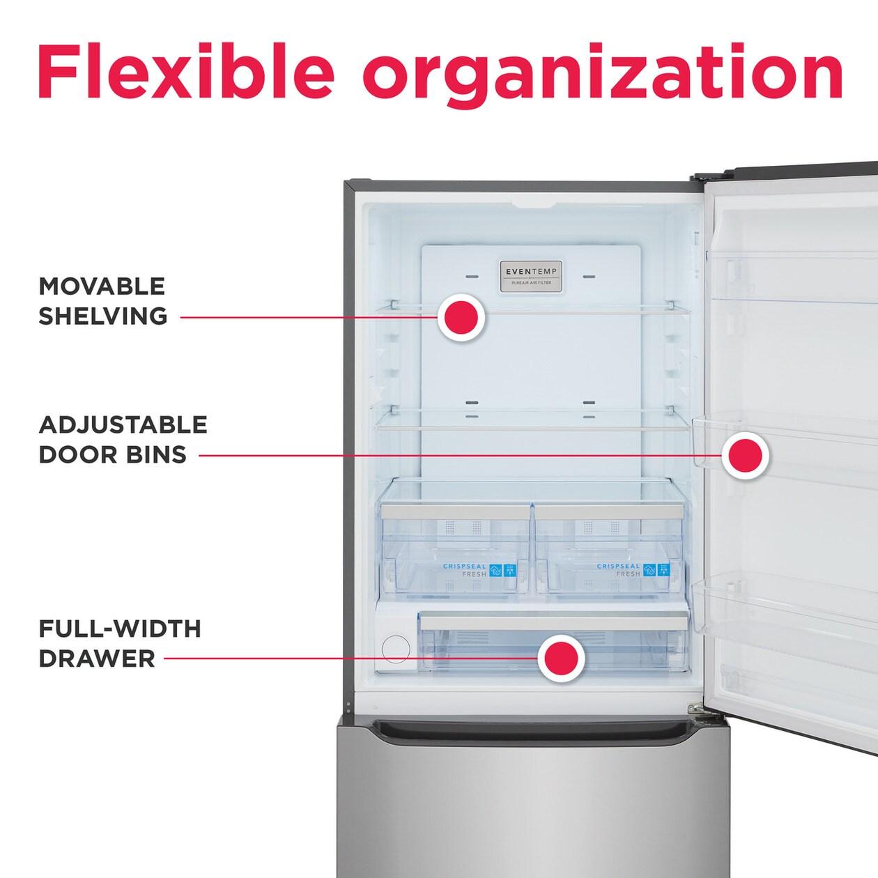 Frigidaire GRBN2012AF 20 Cu. Ft. Standard-Depth Bottom Freezer Refrigerator