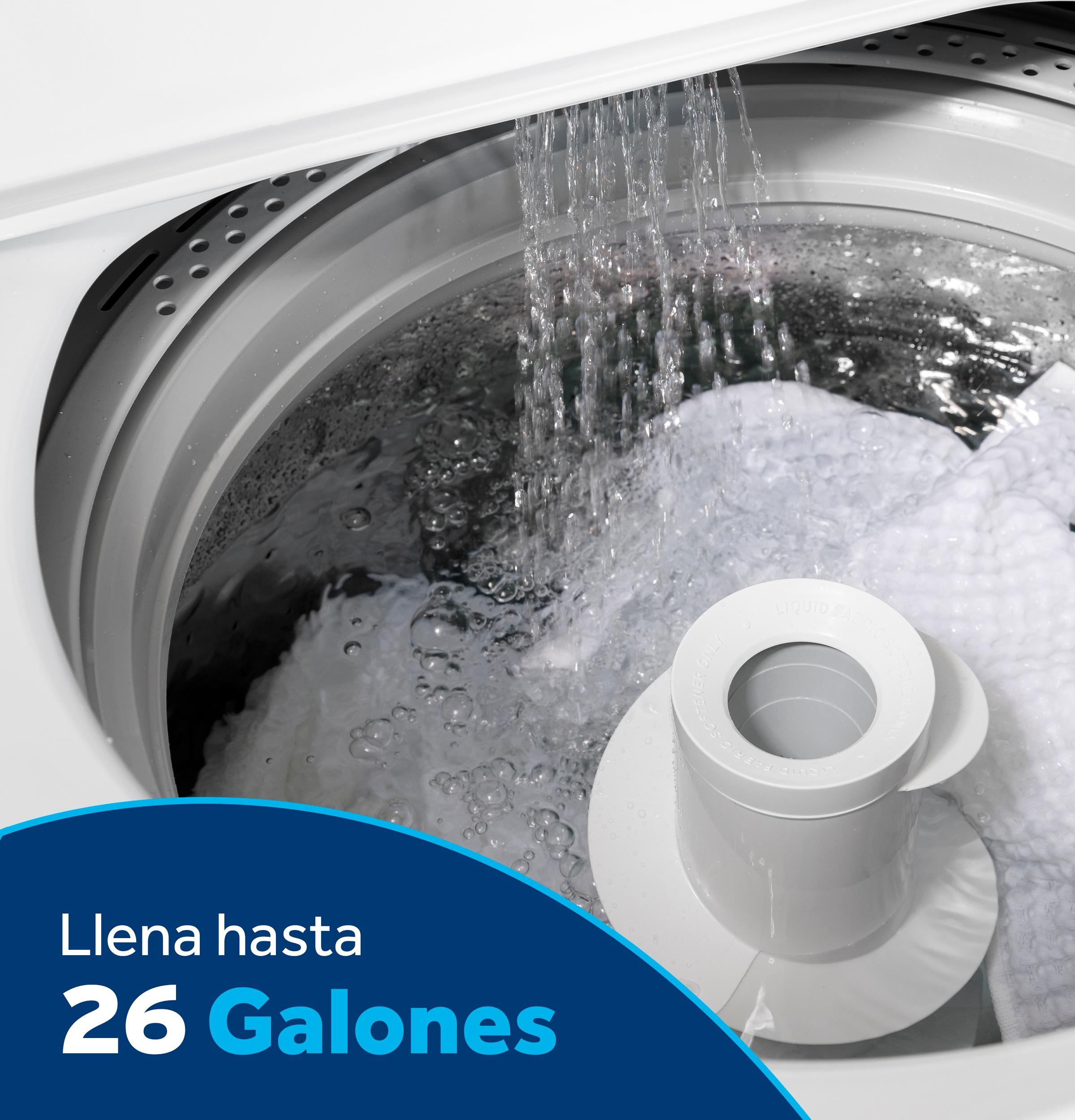 ETW485ASWWB GE® 4.5 cu. ft. Capacity Washer with Spanish Panel and Wash Modes Soak and Power