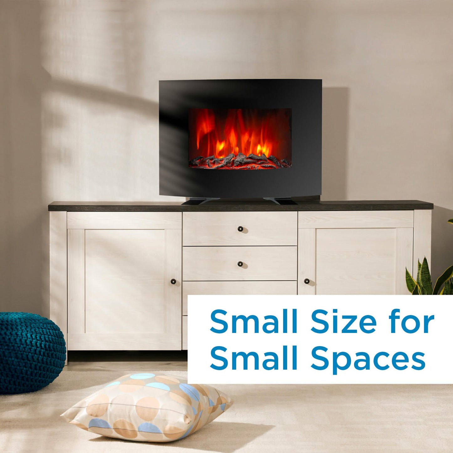 DDEF02213BD13 Danby Designer 22" Wall Mount Electric Fireplace in Black