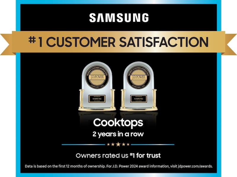 Samsung CC70F36S2D 36" Induction Cooktop with Anti-Scratch Matte Glass and Sync Burners in Black