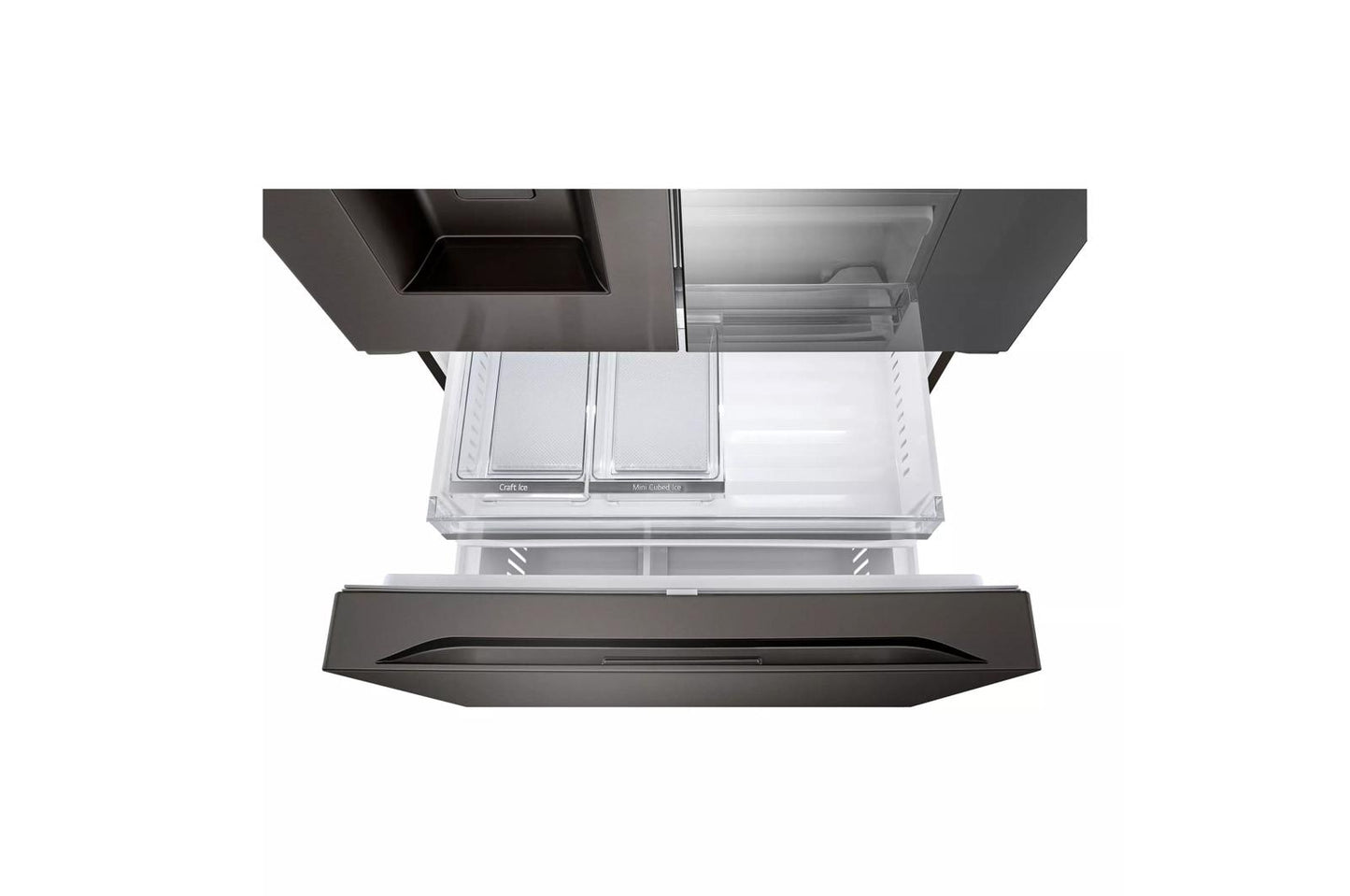 Lg 31 cu. ft. Smart Standard-Depth MAX™ French Door Refrigerator with Four Types of Ice and Mirror InstaView®