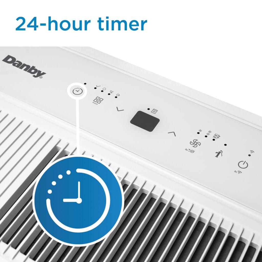 DDR050BSPWDB Danby 50-Pint Dehumidifier with Pump & Wi-Fi in White